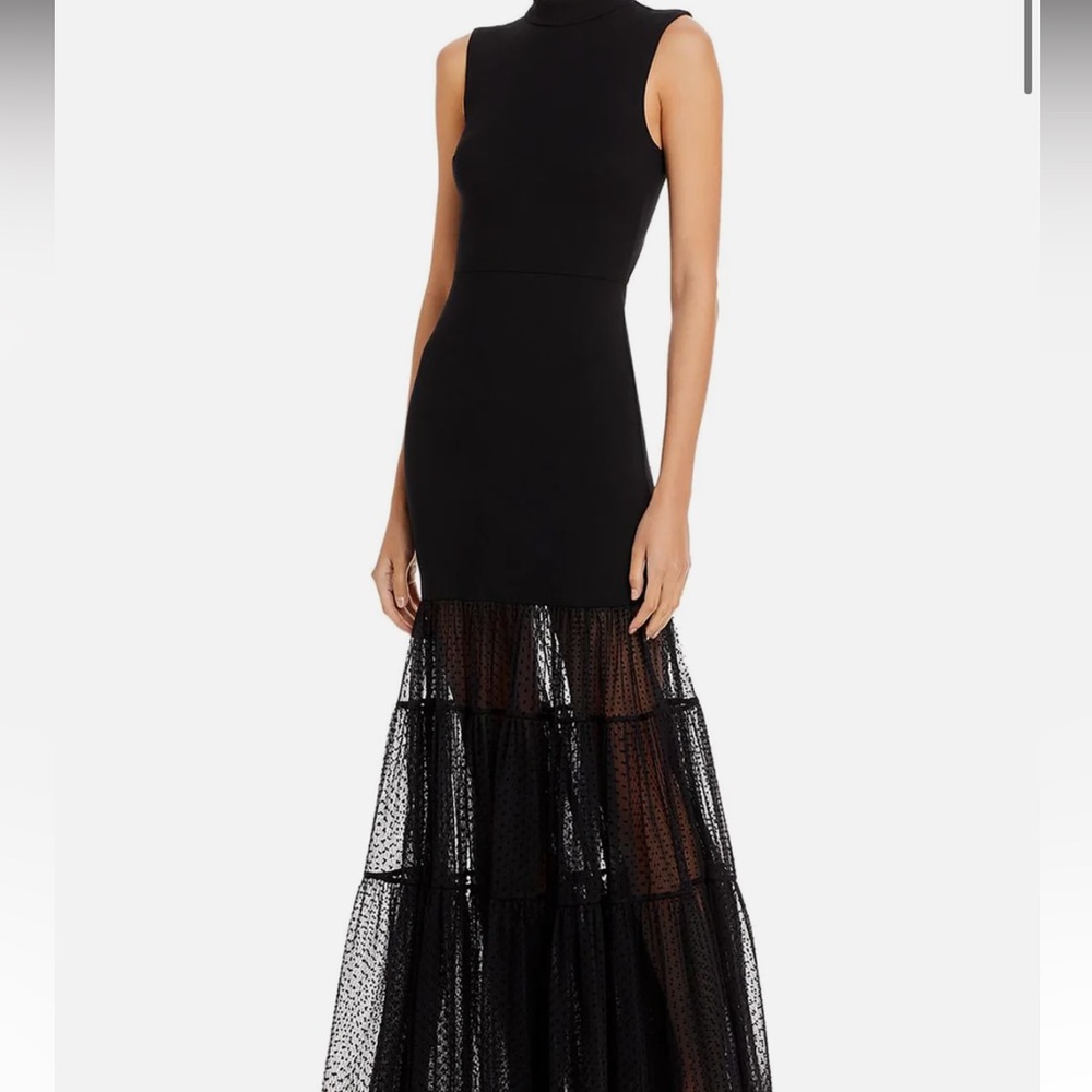 Staud Daffodil Black formal gown